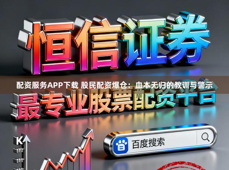 配资服务APP下载 股民配资爆仓：血本无归的教训与警示
