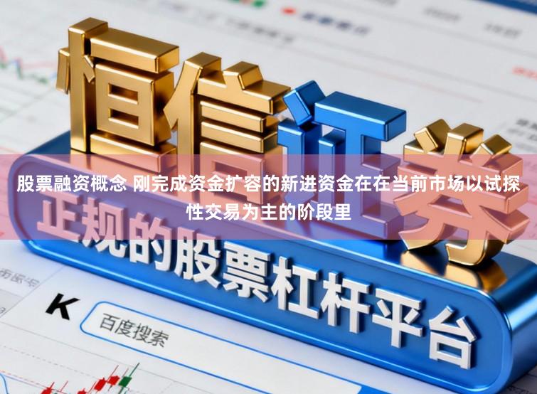 股票融资概念 刚完成资金扩容的新进资金在在当前市场以试探性交易为主的阶段里