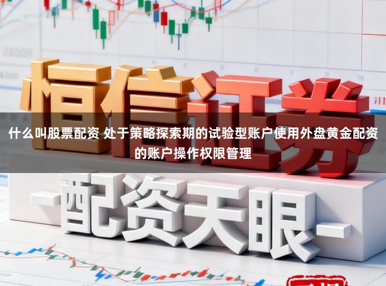 什么叫股票配资 处于策略探索期的试验型账户使用外盘黄金配资的账户操作权限管理